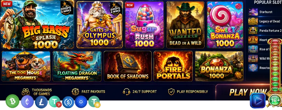 Big Bass Splash 1000 benzer slotlar ve 1000 serisi